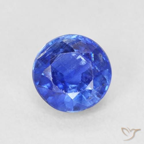 0.83ct Natural Azul profundo Dianita, Redondo, SI