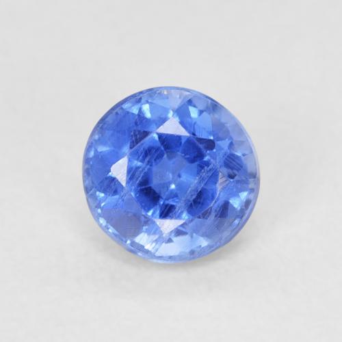 0.71ct Natural Azul Azure Profundo Dianita, Redondo, SI