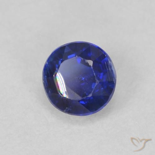 Dianita Azul Muito Profundo Natural 0.45ct, Redondo, VS-SI