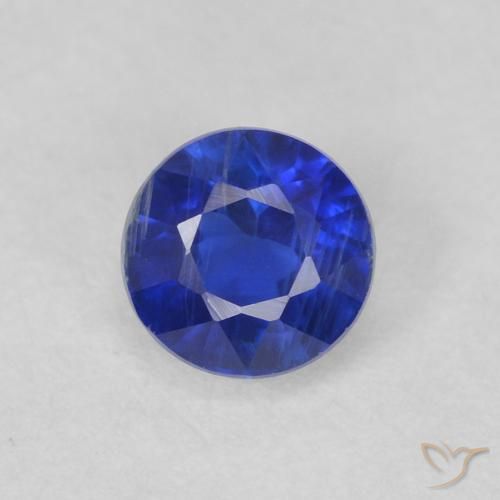 0.47ct Natural Azul elétrico Dianita, Redondo, VS-SI