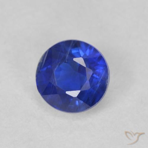 Dianita Azul elétrico Natural 0.47ct, Redondo, VS-SI