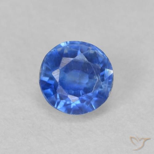 0.48ct Natural Azul claro Dianita, Redondo, VS-SI