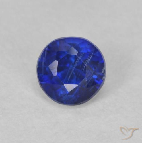 0.47ct Natural Azul marinho intenso Dianita, Redondo, SI