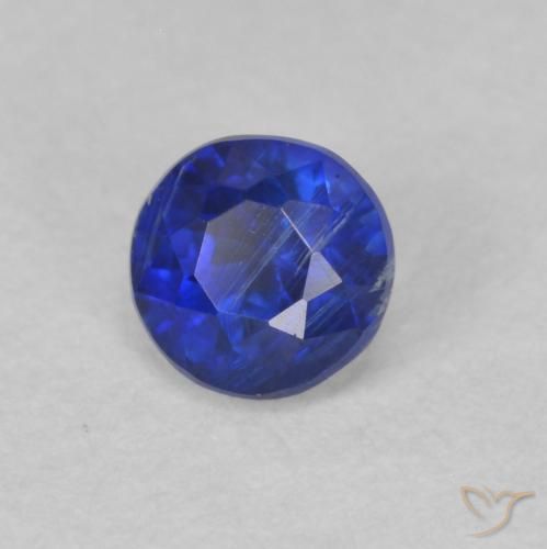 Dianita Azul marinho intenso Natural 0.47ct, Redondo, SI
