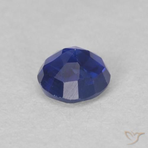 Dianita Azul marinho intenso Natural 0.40ct, Redondo, VS-SI