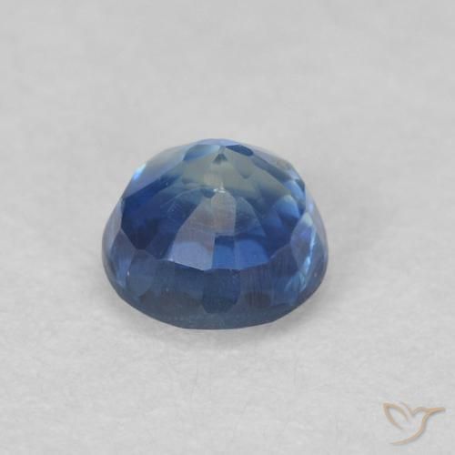 Dianita azul marinho claro Natural 0.46ct, Redondo, VS-SI