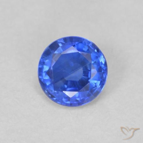 Dianita Azul Azure Profundo Natural 0.35ct, Corte Redondo, VS-SI