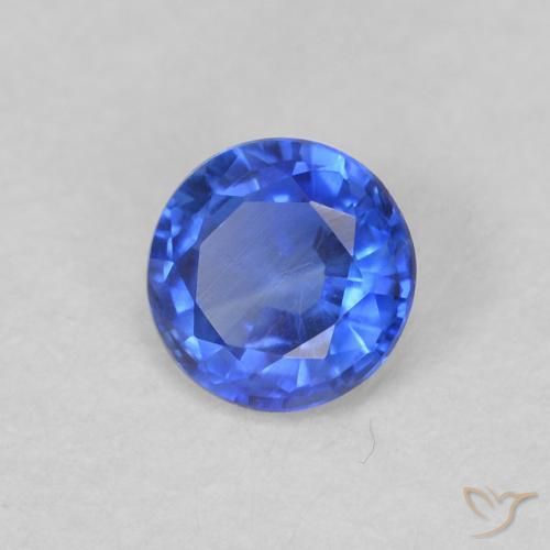 Dianita Azul Azure Profundo Natural 0.35ct, Corte Redondo, VS-SI