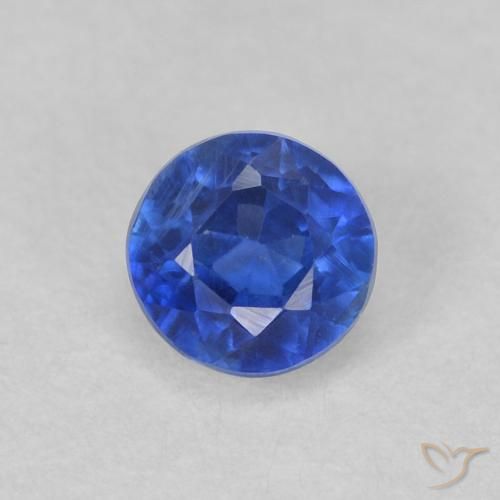 0.52ct Natural Azul verdadeiro Dianita, Redondo, VS-SI