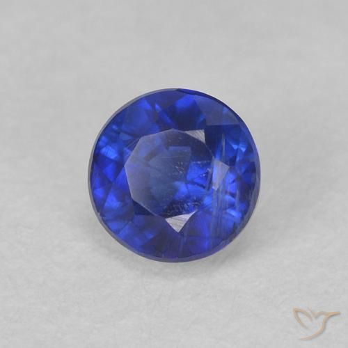 Dianita Azul elétrico Natural 0.52ct, Redondo, VS-SI