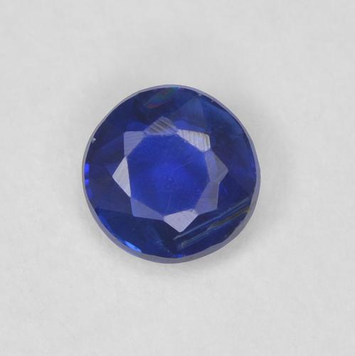 0.34ct Natural Azul escuro Dianita, Redondo, VS-SI