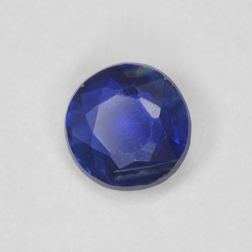Dianita Azul escuro Natural 0.34ct, Redondo, VS-SI