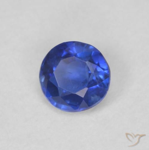 Dianita Azul verdadeiro Natural 0.34ct, Redondo, VS-SI
