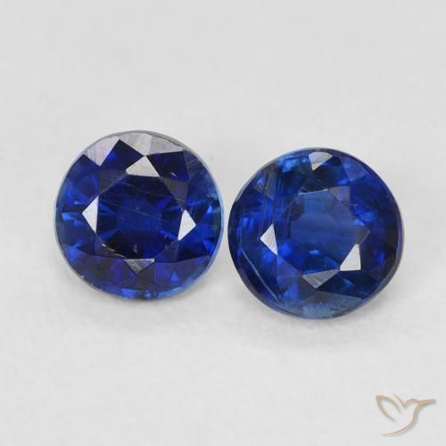Pedras preciosas de Dianita azul real natural de 0.69 ct, Redondo, VS-SI