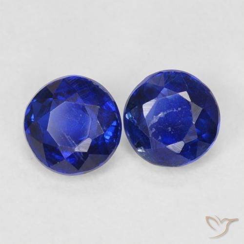 Pedras preciosas de Dianita azul real natural de 0.78 ct, Redondo, VS-SI