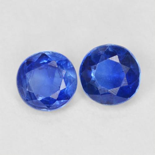 Pedras preciosas de Dianita Azul verdadeiro natural de 0.78 ct, Redondo, VS-SI