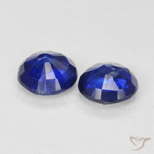 Pedras preciosas de Dianita azul real natural de 0.66 ct, Redondo, VS-SI