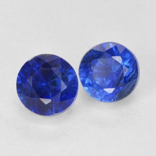 Pedras preciosas de Dianita azul real natural de 1.18 ct, Redondo, VS-SI