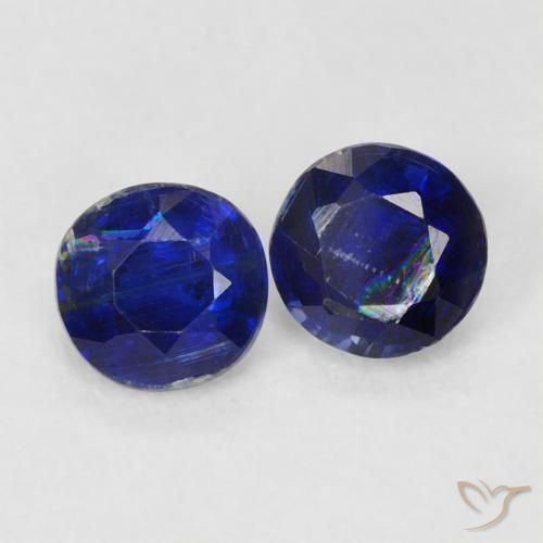 Pedras preciosas de Dianita azul real natural de 0.68 ct, Redondo, VS-SI
