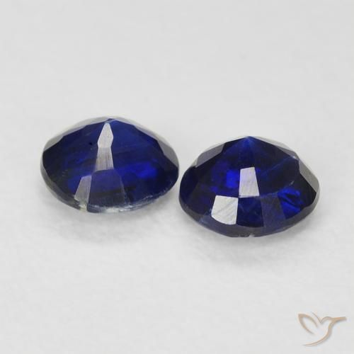 Pedras preciosas de Dianita azul real natural de 0.68 ct, Redondo, VS-SI