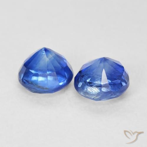 Pedras preciosas de Dianita Azul Azure Profundo natural de 0.90 ct, Redondo, VS-SI