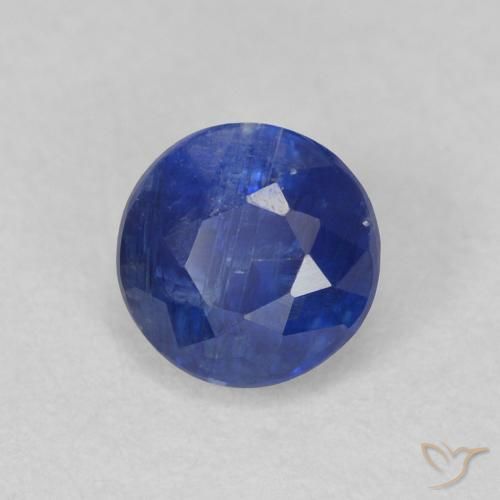 Dianita Azul escuro Natural 0.79ct, Redondo, SI