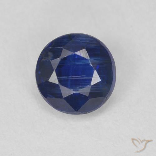 0.71ct Natural Azul-marinho Dianita, Redondo, SI