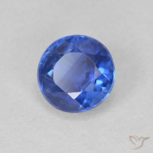 Dianita Azul verdadeiro Natural 0.75ct, Redondo, SI
