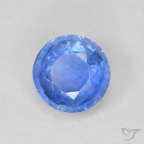 Dianita azul marinho claro Natural 0.74ct, Redondo, SI