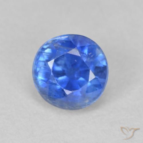 0.73ct Natural Bebê azul Dianita, Redondo, SI