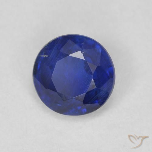 0.64ct Natural Azul profundo Dianita, Redondo, SI