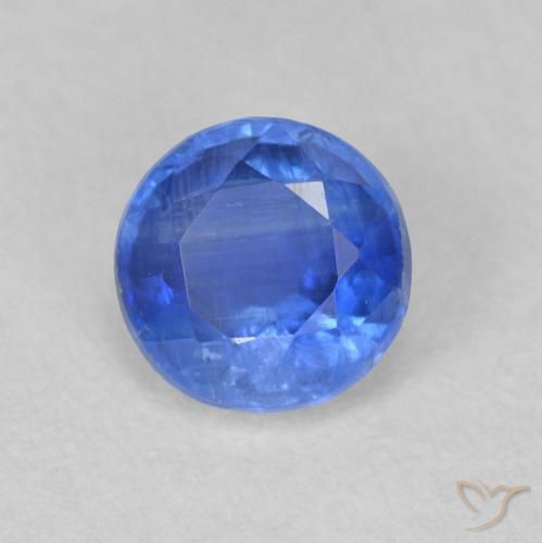 Dianita azul marinho claro Natural 0.67ct, Redondo, SI