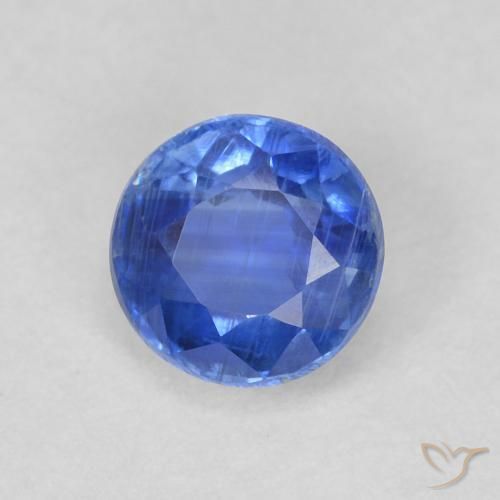 Dianita azul marinho claro Natural 0.74ct, Redondo, SI