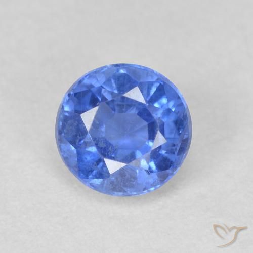 0.77ct Natural azul marinho claro Dianita, Redondo, SI
