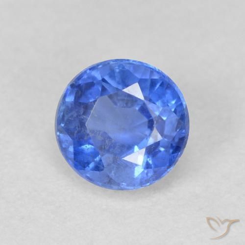 Dianita azul marinho claro Natural 0.77ct, Redondo, SI