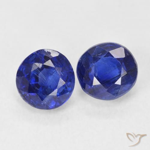 Pedras preciosas de Dianita Azul profundo natural de 1.68 ct, Redondo, SI