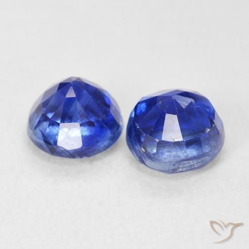 Pedras preciosas de Dianita Azul profundo natural de 1.68 ct, Redondo, SI
