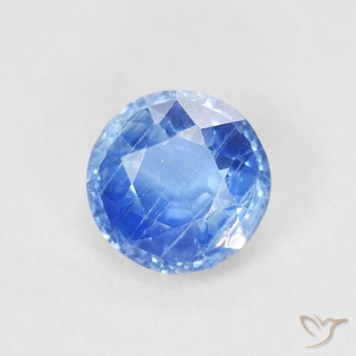 0.68ct Natural Azul médio Dianita, Redondo, SI