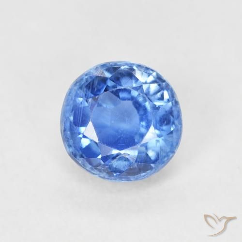0.72ct Natural Azul médio Dianita, Redondo, SI