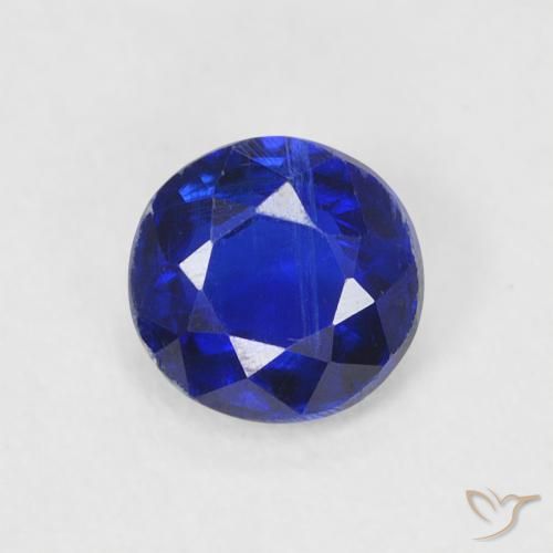 0.53ct Natural Azul marinho intenso Dianita, Redondo, SI