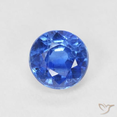 0.81ct Natural Azul médio Dianita, Redondo, SI