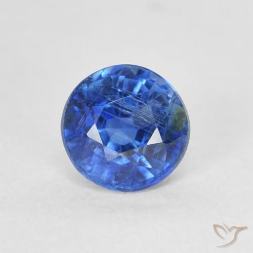 0.82ct Natural azul marinho claro Dianita, Redondo, SI