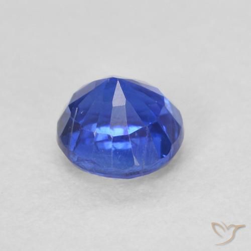Dianita azul real Natural 0.39ct, Redondo, VS-SI