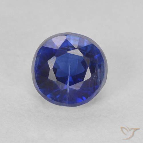 0.51ct Natural azul real Dianita, Redondo, SI