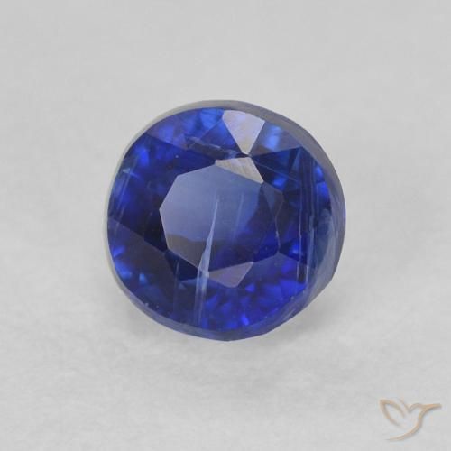 Dianita azul real Natural 0.51ct, Redondo, SI
