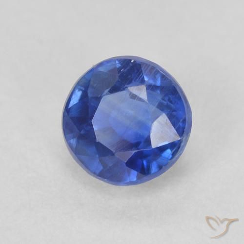 Dianita Azul escuro Natural 0.49ct, Redondo, SI