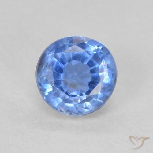 0.43ct Natural Bebê azul Dianita, Redondo, VS-SI
