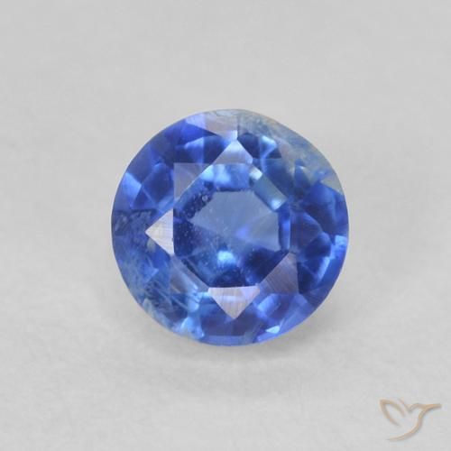0.42ct Natural Azul médio Dianita, Redondo, SI