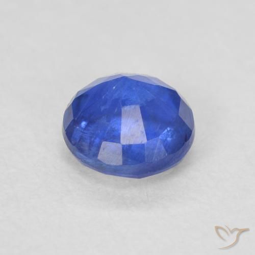 Dianita Azul escuro Natural 0.39ct, Redondo, SI