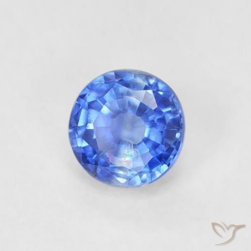 Dianita Azul verdadeiro Natural 0.41ct, Redondo, VS-SI